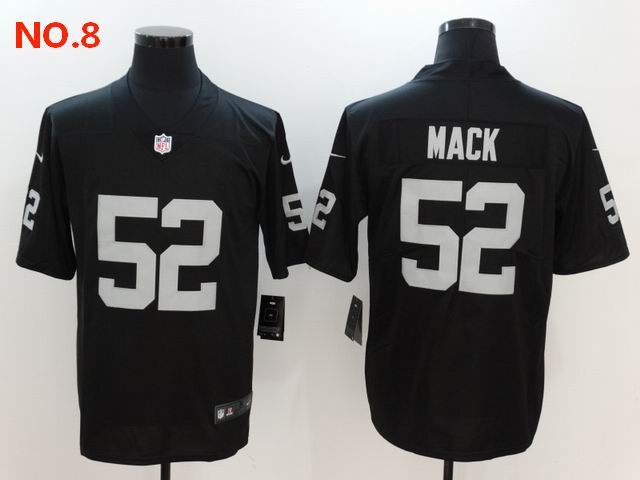 Men's Las Vegas Raiders 52 Khalil Mack Jersey NO.8;